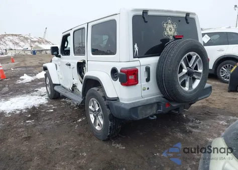 2018 Jeep Wrangler Unlimited Sahara 4X4 z USA, uszkodzony, nr VIN 1C4HJXEG0JW108082